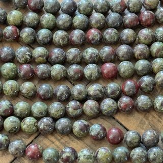 8mm Bloodstone Jasper Bead Strand