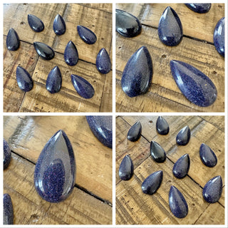 28x15mm Goldstone Teardrop Cabochon