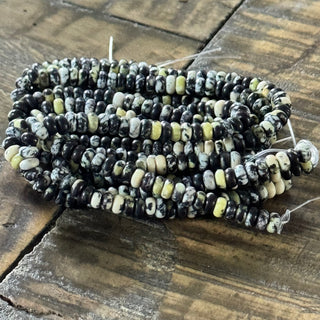 Yellow Turquoise Jasper Rondelle Bead Strand - 4x2mm