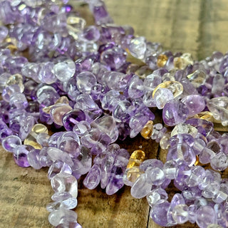 5-8mm Ametrine Chip Bead Strand