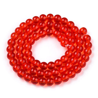6mm Transparent Glass Bead Strand