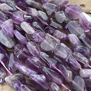 5-12mm Natural Amethyst Nugget Bead Strands