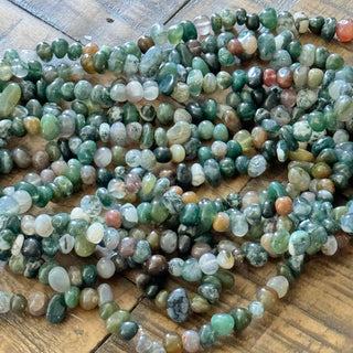 Indian Agate Tumbled Stone Beads - 6-10mm
