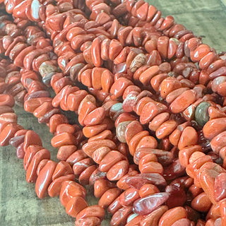 5-8mm Red Jasper Chip Bead Strand