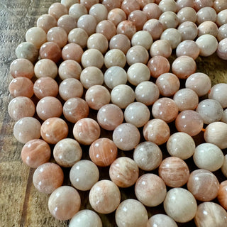 Sunstone Round Bead Strand - 8mm