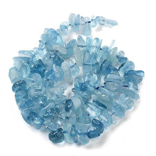 4-10mm Aquamarine Chip Bead Strand