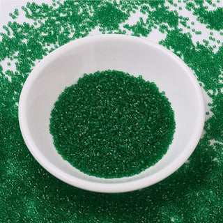 Miyuki Round Delica Beads (DB0705) - 11/0 - Transparent Green - 10g Tube