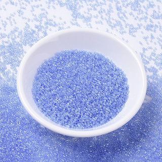Miyuki Round Delica Beads (DB1475) - 11/0 - Transparent Pale Sky Blue Luster - 10g Tube