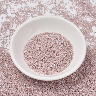 Miyuki Round Delica Beads (DB1505) - 11/0 - Opaque Pink Champagne AB - 10g Tube