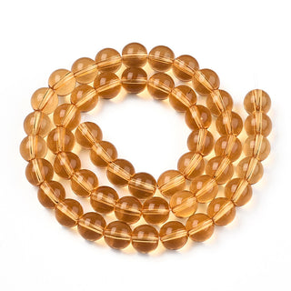 6mm Transparent Glass Bead Strand