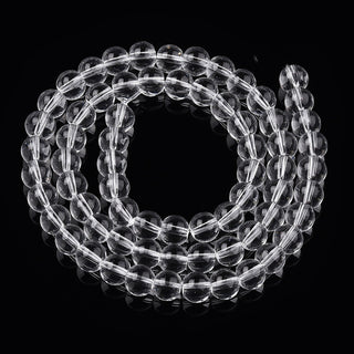 6mm Transparent Glass Bead Strand