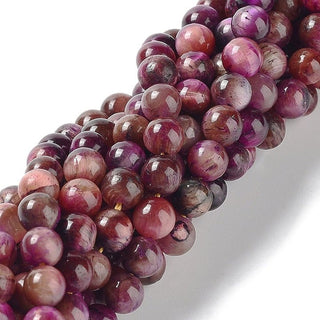 Orchid Rainbow Tiger Eye Beads Strand - 6mm