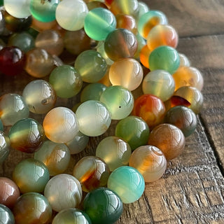 Peacock Agate Bead Strand - 4mm - 6mm - 8mm