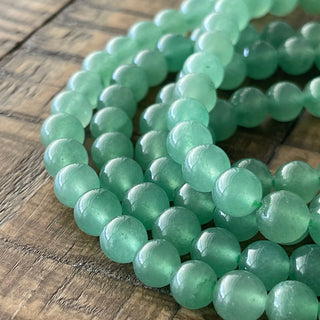 Green Aventurine Bead Strands - 4mm 6mm 8mm