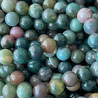 Natural Indian Agate Bead Strand - 4mm 6mm 8mm