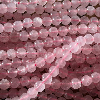 Pink Rose Quartz Bead Strand - 4mm - 6mm - 8mm