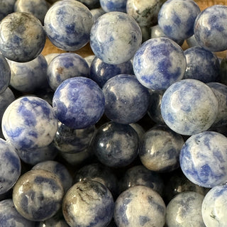 Blue Spot Jasper Bead Strand - 6mm - 8mm