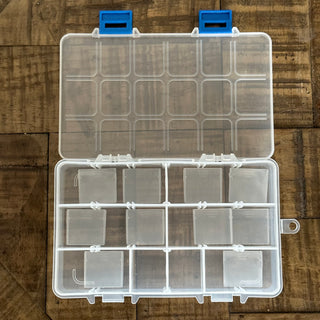 18 Compartment Bead Storage Organizer - Small - Adjustable Compartments - Bead Jewelry