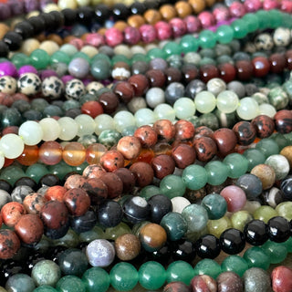 4mm - 12mm Natural Gemstone Mystery Bundle - Full Strands!