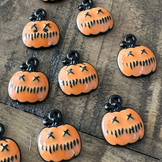 10pc Pumpkin Jack O' Lantern Charms