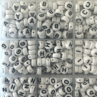 7mm A to Z Acrylic Letter Bead Kit - Alphabet