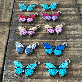 10pc Butterfly Charms for Jewelry Making - Bracelet Making