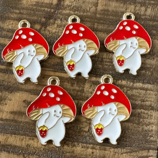 5pc Mushroom Charms