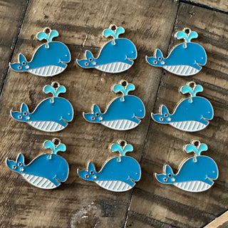 10pc Whale Charms