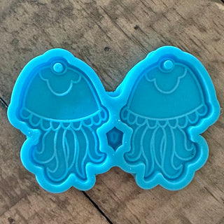 Jellyfish Earring Keychain Silicone Molds - Epoxy - Resin - Clay