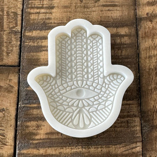 1pc Hamsa Hand Silicone Mold - Epoxy -Resin - Soap Making - Food Grade