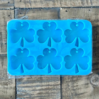 Shamrock Clover Shaped Earring Silicone Mold - Epoxy - Resin - Jewelry Making - St. Patricks Day