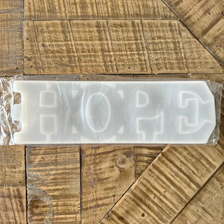 Hope Word Silicone Mold - Epoxy - Resin - Word Phrases