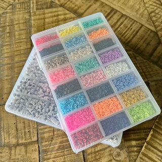 4mm Polymer Clay & Acrylic Bead Set