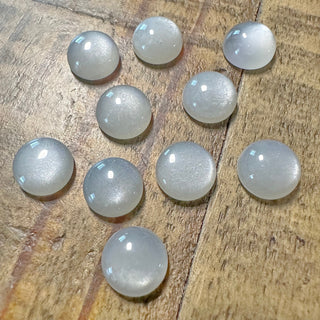 10mm Gray Moonstone Half Dome Cabochon